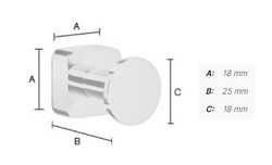 Vešiaky a háčiky  Strieborný SMEDBO