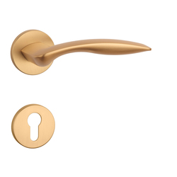 Kľučky na okrúhlych rozetách Zlatý APRILE