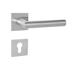 Kľučky na hranatých rozetách Strieborný Tupai