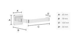 Držiaky toaletného papiera Strieborný SMEDBO