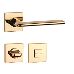 Kľučky na hranatých rozetách Zlatý APRILE