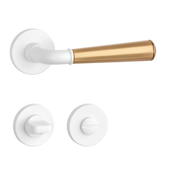 Kľučky na okrúhlych rozetách Kombinovaný APRILE