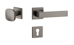 Kľučky na hranatých rozetách Sivý APRILE