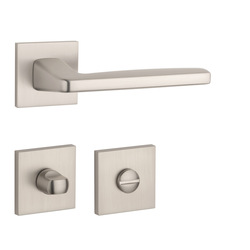 Kľučky na hranatých rozetách Strieborný APRILE