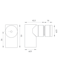Magnetické dverné zarážky Strieborný JNF