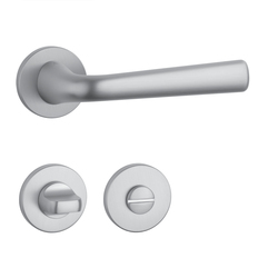 Kľučky na okrúhlych rozetách Strieborný APRILE