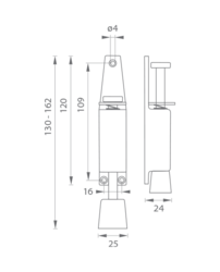 Stavače dverí Zlatý LR