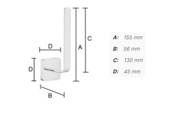Držiaky toaletného papiera Strieborný SMEDBO