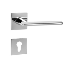 Kľučky na hranatých rozetách Strieborný Tupai