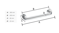 Madlá do kúpeľne Strieborný SMEDBO