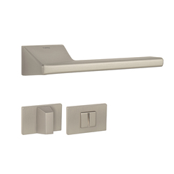 Kľučky na obdĺžnikových rozetách Strieborný Tupai