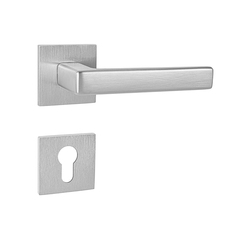 Kľučky na hranatých rozetách Strieborný Tupai