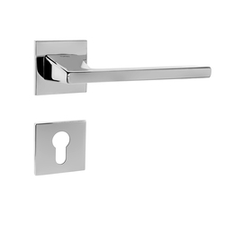 Kľučky na hranatých rozetách Strieborný Tupai