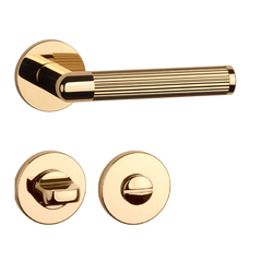 Kľučky na okrúhlych rozetách Zlatý APRILE