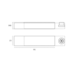 Zástrče na dvere Strieborný JNF
