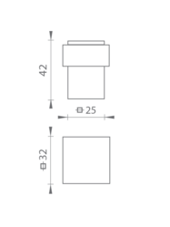 Podlahové dverné zarážky Strieborný Tupai