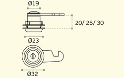Klasické zámky Strieborný JNF