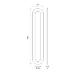 Madlá a mušle na sklenené dvere Strieborný JNF