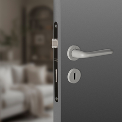 Kľučky na okrúhlych rozetách Sivý NUDA - VERUM ITALY