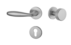 Kľučky na okrúhlych rozetách Strieborný APRILE