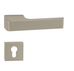 Kľučky na obdĺžnikových rozetách Strieborný Tupai