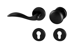 Kľučky na okrúhlych rozetách Čierny Tupai