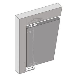 Pivotové pánty a závesy pre drevené dvere Strieborný JNF