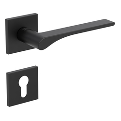 Kľučky na hranatých rozetách Čierny Griffwerk