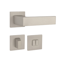 Kľučky na hranatých rozetách Strieborný Tupai