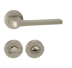 Kľučky na okrúhlych rozetách Strieborný Tupai