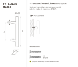 Madlá hranaté vyosené Čierny FT