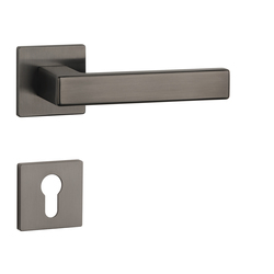 Kľučky na hranatých rozetách Sivý APRILE