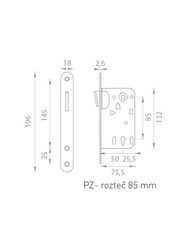 QR - TI - MAGNETICKÝ ZÁMOK Strieborný Tupai