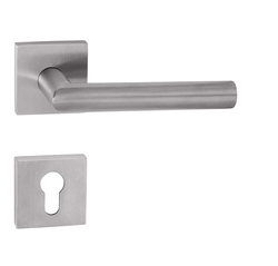 Kľučky na hranatých rozetách Strieborný Tupai