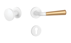 Kľučky na okrúhlych rozetách Kombinovaný APRILE