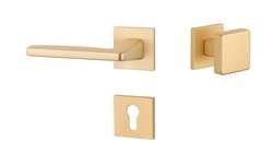 Kľučky na hranatých rozetách Zlatý APRILE