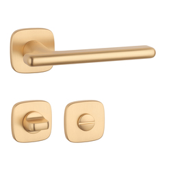 Kľučky na hranatých rozetách Zlatý APRILE