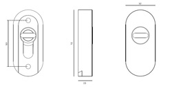 Bezpečnostné a spevnené rozety Strieborný JNF