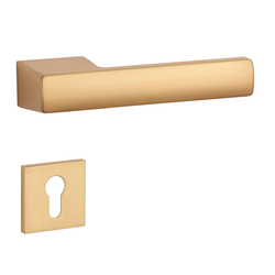 Kľučky na obdĺžnikových rozetách Zlatý APRILE