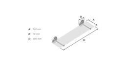 Poličky do kúpeľne Zlatý SMEDBO