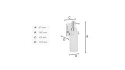 Dávkovače mydla Strieborný SMEDBO