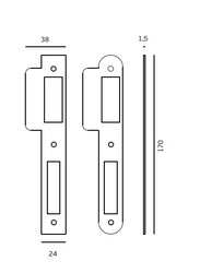 Klasické zámky Strieborný JNF