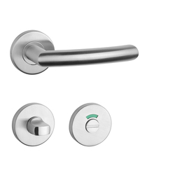 Kľučky na okrúhlych rozetách Strieborný STERK