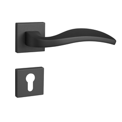 Kľučky na hranatých rozetách Čierny FROSIO BORTOLO