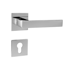 Kľučky na hranatých rozetách Strieborný Tupai