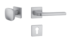 Kľučky na hranatých rozetách Strieborný APRILE