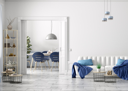 Sety - koľajnice a vozíky na posuvné drevené dvere Strieborný SISCO SISTEM