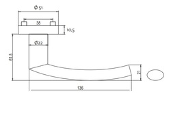 Kľučky na okrúhlych rozetách Strieborný Griffwerk