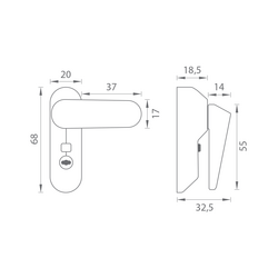 Bezpečnostné lankové zámky a západky na okná Čierny PD