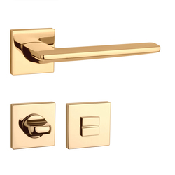 Kľučky na hranatých rozetách Zlatý APRILE